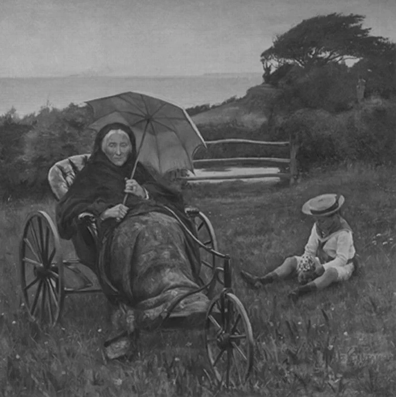 Madame Dantan elder (mia madre) e Jean - Pierre Segatori, realizzati a Villerville, dal Saint, Cloud, museo Avelines